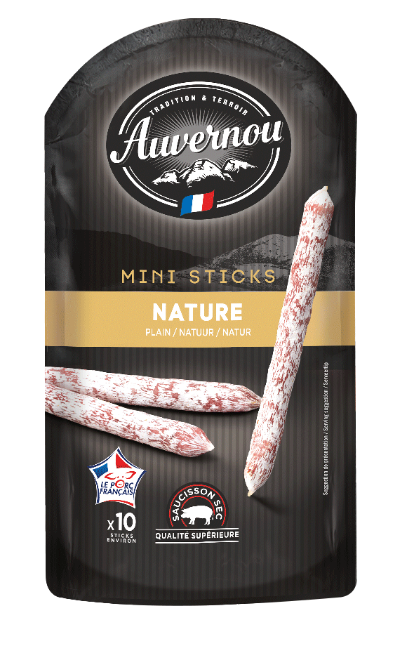 Mini sticks Auvernou nature dans les distributeurs automatiques l'Arôme à Marseille