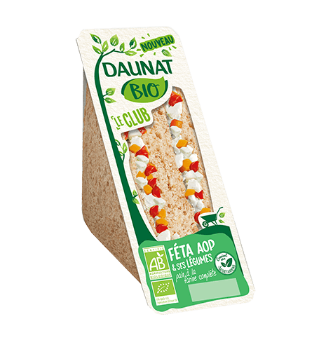 Sandwich bio Daunat dans les distributeurs snacking de l'Arome à Marseille